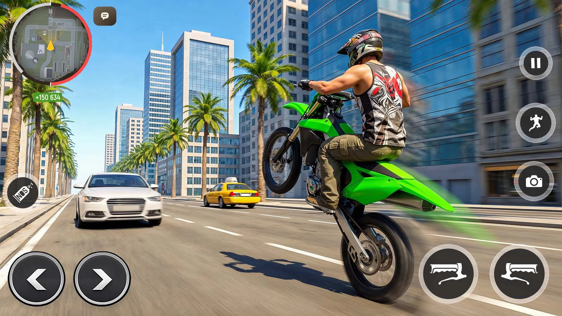 Wheelie Bike Stunt Master 3D screenshot