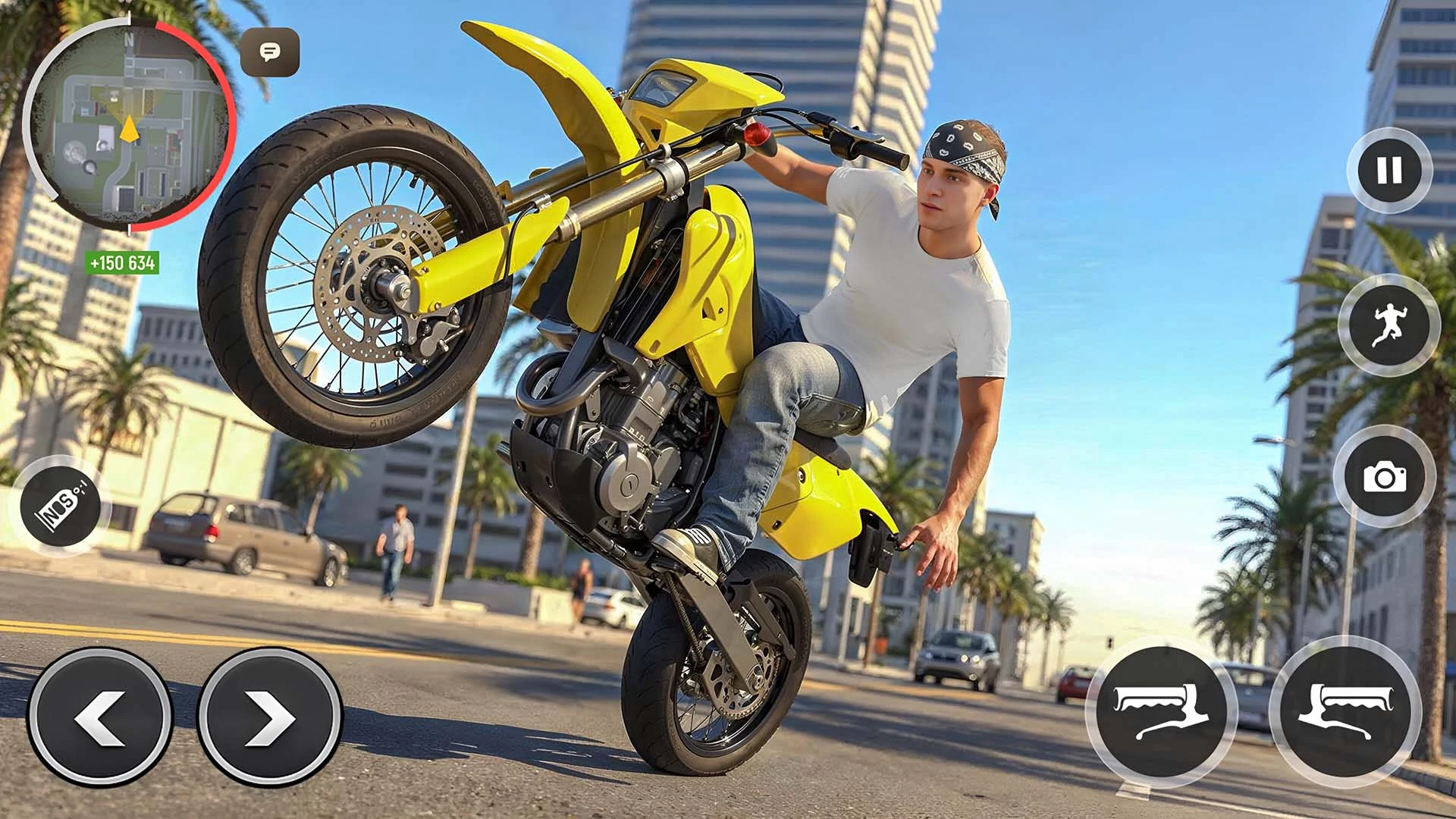 Wheelie Bike Stunt Master 3D screenshot