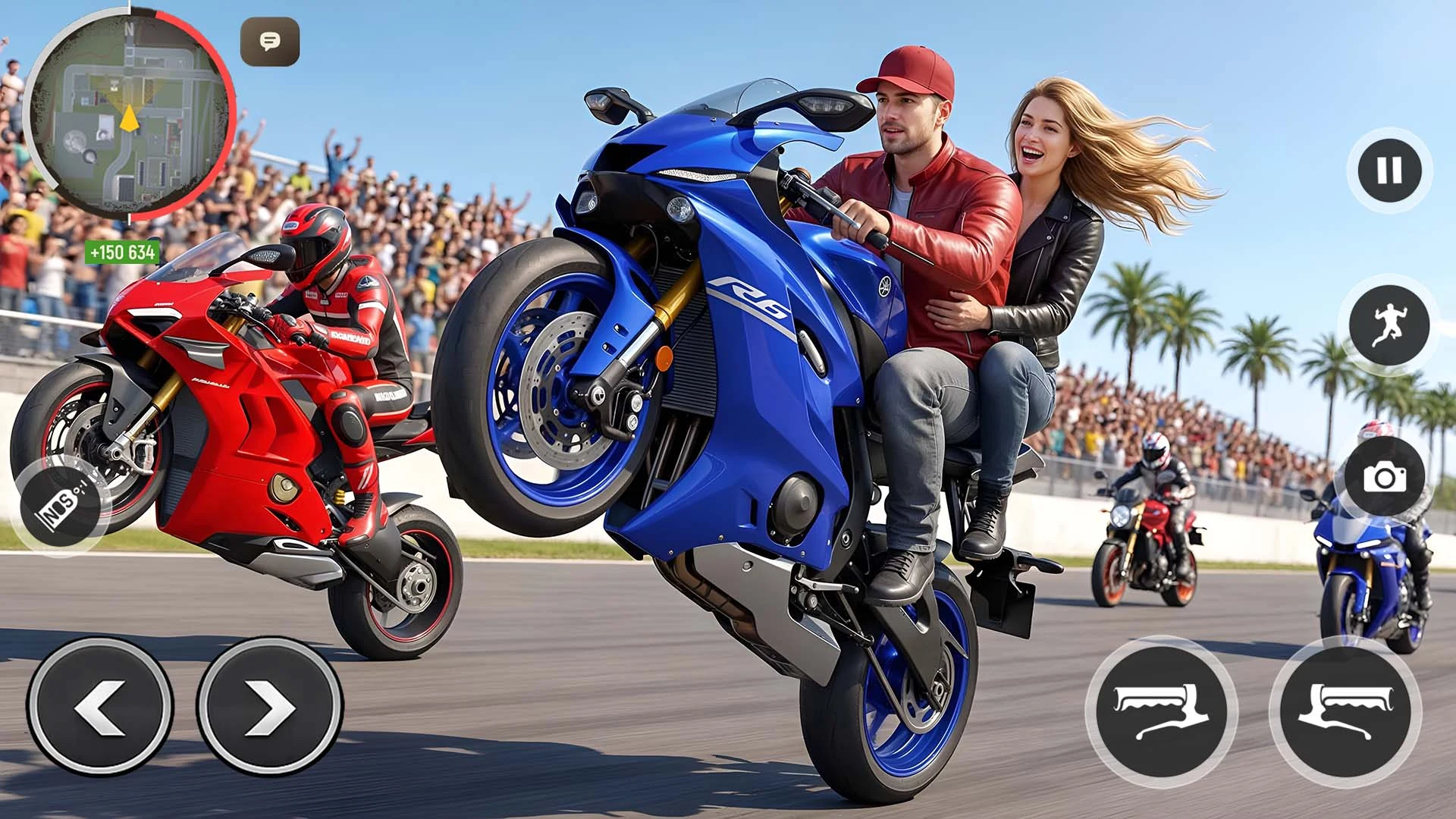 Wheelie Bike Stunt Master 3D screenshot