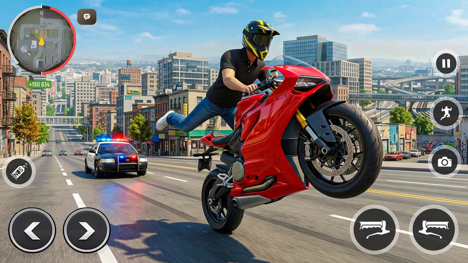 Wheelie Bike Stunt Master 3D screenshot